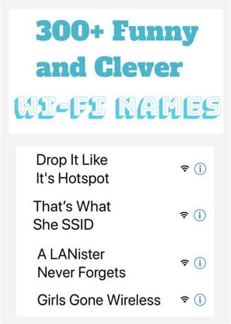 Funny Wifi Names - TechTime
